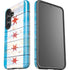 Chicago Flag Light Wood Galaxy S24 Impact Case